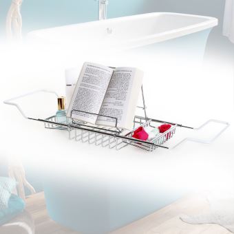 Pont De Baignoire Chrome Avec Porte Livre Ou Tablette Accessoires Salles De Bain Et Wc Achat Prix Fnac