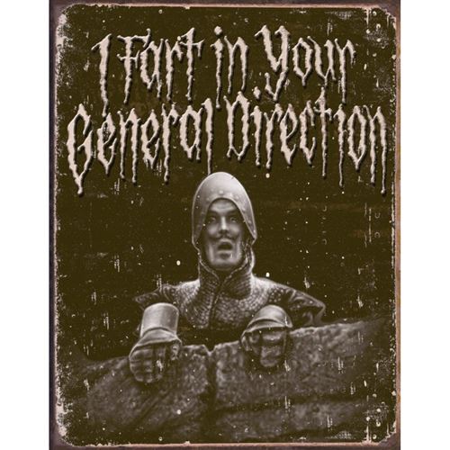 plaque monty python humour horreur deco tole affiche usa