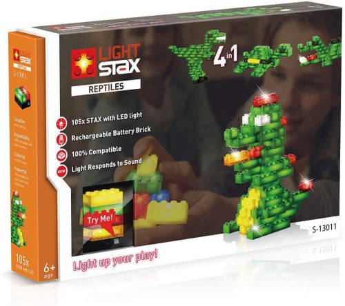 Light STAX S-13011 Kit de 105 LED pour 4 Reptiles (Dinosaure, Dragon, Crocodile, Tortue)