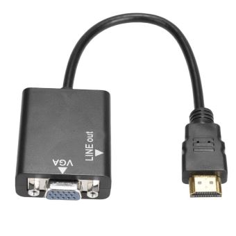 Adaptateur Monobloc HDMI / M vers VGA / F avec prise audio jack 3.5 mm -  Blister - Cdiscount Informatique