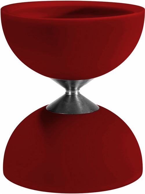 Acrobat diabolo 105 caoutchouc 12 x 10,5 cm rouge