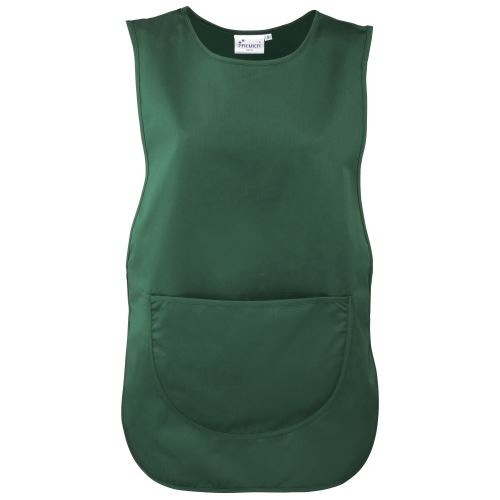 Premier - Tablier avec poche - Femme (XL) (Vert bouteille) - UTRW1078