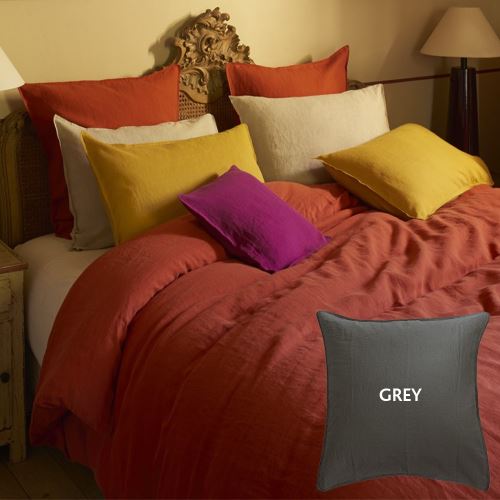 Housse De Couette Syracuse Grey 155x220 Garnier-Thiebaut