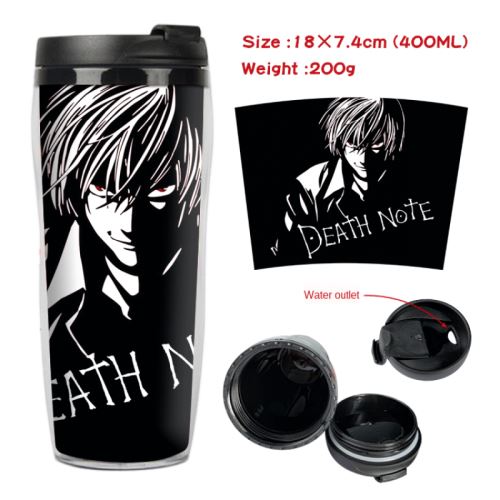 Stack Mug De Voyage Isotherme En Plastique Portable - Couvercle À Vis - Death Note #9 (400Ml) - Image 1