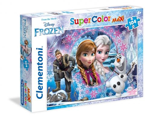 Puzzle 104 Pièces : Pièces XXL - La Reine des Neiges, Clementoni