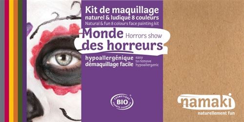 Kit de Maquillage 8 couleurs Monde des horreurs NAMAKI