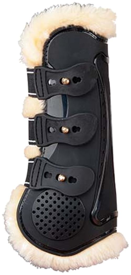 Comparer les prix de Guêtres antérieurs pour cheval Ouvertes doublure en mouton synthétique T de T Proteck Compet