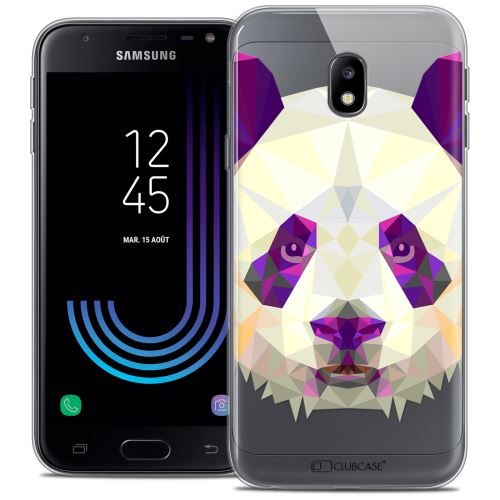 Coque Samsung Galaxy J3 2017 J320 (5 ) CASEINK Housse Etui [Crystal Gel HD Polygon Series Animal - Souple - Ultra Fin - Imprimé en France] Panda