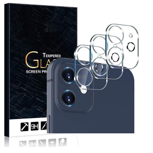 Advansia Lot de 3 Vitres protection d'ecran arriere en verre trempé pour Apple iPhone 12