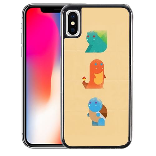 Coque pour iPhone XS pokemon abstrait