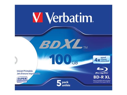 Verbatim - BD-R XL x 5 - 100 Go - support de stockage