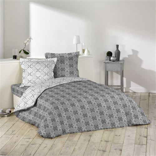 Housse de couette Moma gris 240x220 cm