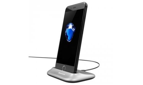 Dock de charge gris Baseus Little Volcano pour iPhone Lightning