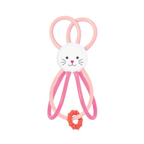 Manhattan Toy hochet Zoo Bunny anneaux de dentition junior 16,5 cm rose