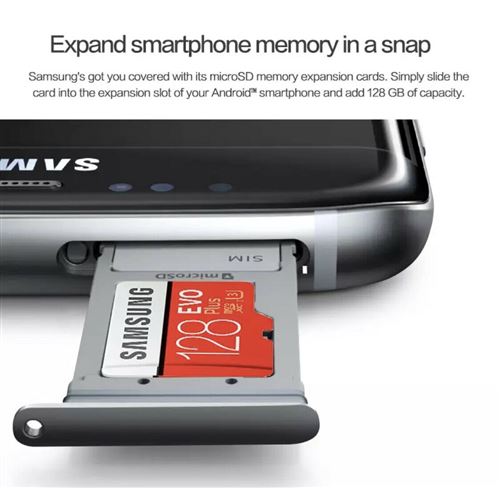 Samsung - Carte Mémoire Micro SD EVO Plus 128 Go