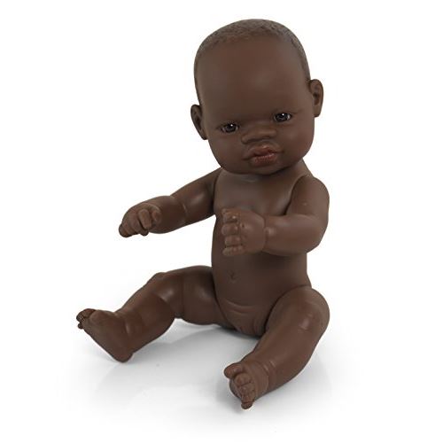 Miniland 12.63 '' Anatomically Happy Newborn Baby Doll, African Girl