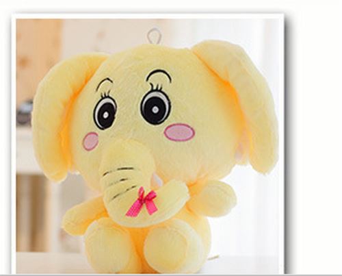 Peluche jouet éléphant doux 50 CM jaune