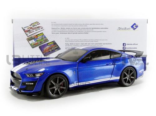 Voiture Miniature de Collection SOLIDO 1-18 - FORD Mustang GT500 - 2020 - Blue - 1805901