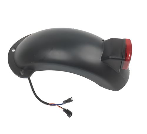 Garde-boue arrière avec feu 8 pour Trottinette électrique - Noir - Accessoire trottinette