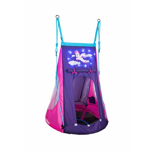 Hudora 72149 - Balançoire Nid Poney LED 90 cm