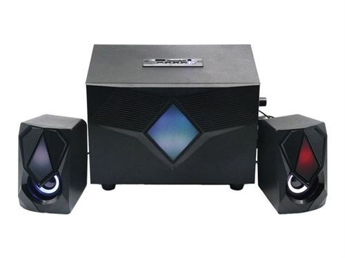 Ewent EW3526 - Luidsprekersysteem - voor PC - 2.1-kanaal - draadloos - Bluetooth - zwart