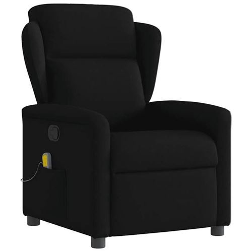 vidaXL Fauteuil de massage, relaxation tissunoir