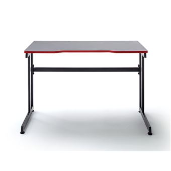 Bureau de gaming noir/rouge - Réglable électriquement - 140x66 cm