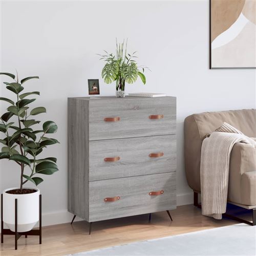 Vidaxl Gris Commode Sonoma - 69,5 X 34 X 90 Cm - Image 3