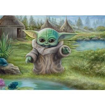 Puzzle 1000 pièces Schmidt - Thomas Kinkade : Le Mandalorien, Jeu d'enfant - 1