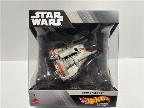 Mattel - Hot Wheels Star Wars Starships Select - HHR25 - Véhicule Vaisseau Spatiale en métal 1/50 - Snowspeeder