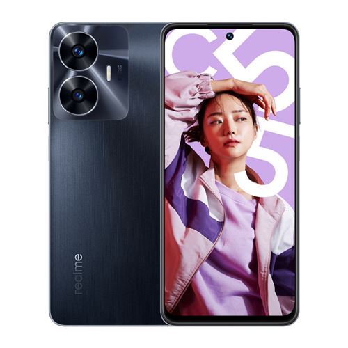 Realme C55 - 4G smartphone - double SIM - RAM 6 Go / Mémoire interne 128 Go - 6.72 - 2400 x 1080 pixels (90 Hz) - 2x caméras arrière 64 MP, 2 MP - front camera 8 MP - rainy night