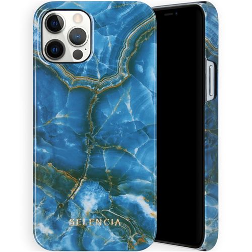Coque pour iPhone 12/12 Pro Selencia Onyx Blue/Bleu