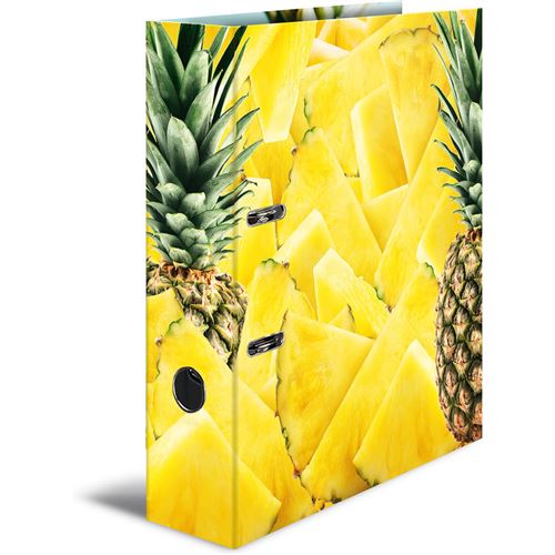 HERMA Classeur à levier à motifs 'Ananas', A4, dos: 70 mm