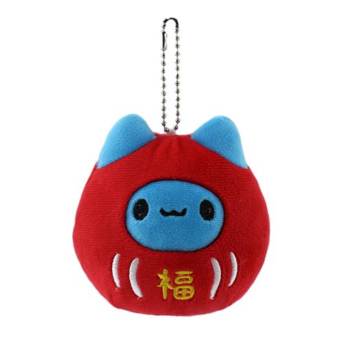 Generique Rouge Peluche Mignonne, Série Chenille-Chat, Sachet Chanceux Poupée, 10Cm - Image 2