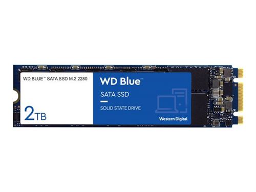 WD Blue WDBK3U0020BNC - SSD - 2 To - interne - M.2 2280 - SATA 6Gb/s