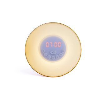 Réveil digital en bois (10 x H7 cm) Wake up Noir - Accessoire déco
