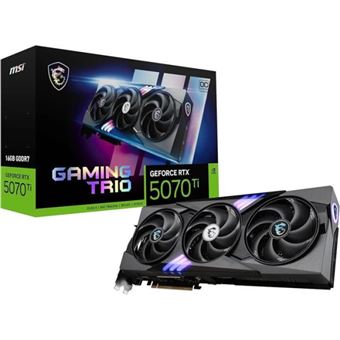 Carte graphique  MSI  GeForce RTX 5070 Ti  16 Go GDDR7  7680   4320 pi els  PCI E press 5. - 1