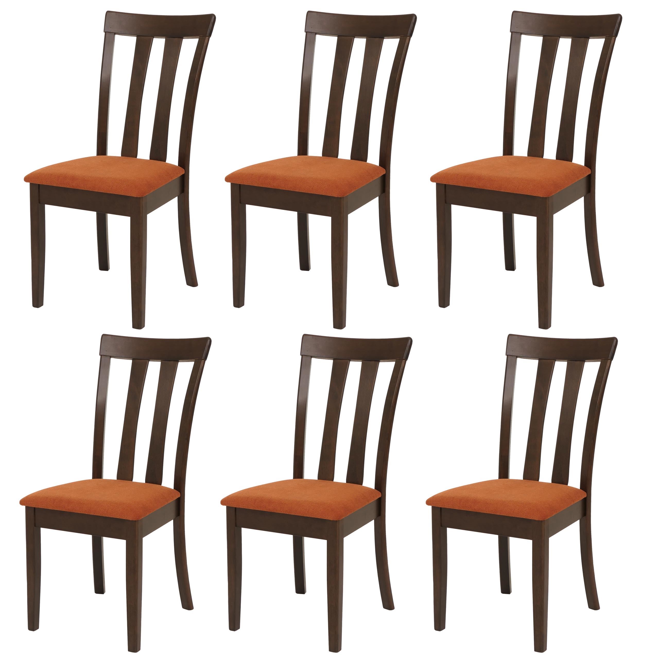 Lot De 6 Chaises De Salle à Manger Mendler - Design Bois Bug & Cuir Synthétique, Certifié FSC Et Öko-Tex