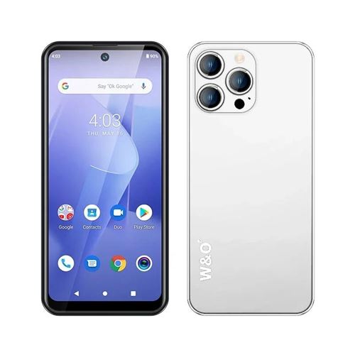 Smartphone 5.5 Pouces Android 10 Quad Core 4G Double Caméra 3GB/32GB Blanc YONIS