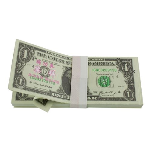 blinkee Faux billet de banque de 1000 dollars américain plaqué or 24 carats  pour décoration : : Jeux et Jouets