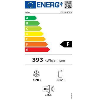 Réfrigérateurs américains 515L Froid Ventilé HAIER 90.8cm F, HSR3918FIPW