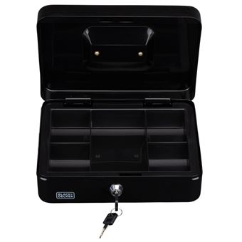 Caisse à onnaie portable avec serrure, rose - 30 c de long - Boîte en