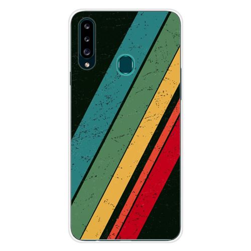 Coque en silicone imprimée compatible Samsung Galaxy A20s Grunge