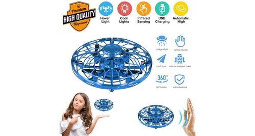 Mini drone actionné à la main pour des enfants, hélicoptère de jouet de boule de vol infrarouge