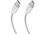 SBS Câble USB tressé USB C 3.2 (10Gb/s) , 1m50 blanc