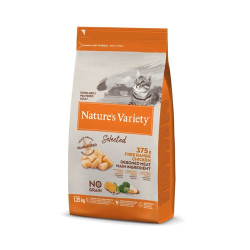 Meilleurs prix pour Croquette chat nv sel sterilise poulet 300 gr NATURE'S VARIETY 927156
