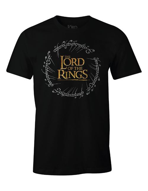 T-Shirt Le Seigneur des Anneaux - Logo Ring - L - Noir