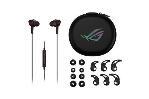 Asus Rog Cetra II Core - Écouteurs Avec Micro - Intra-Auriculaire - Filaire - Jack 3,5Mm - Noir, Rouge