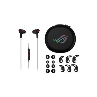 ASUS ROG Cetra II Core - Écouteurs avec micro - intra-auriculaire - filaire - jack 3,5mm - noir, rouge - 1