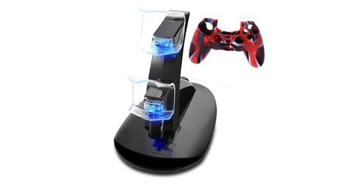 Generique Noir Indicateur Led Double Set Usb Charging Dock Stand Charger For Ps4 Controller - Image 2
